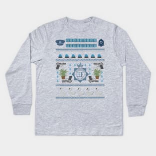 sandford christmas Kids Long Sleeve T-Shirt